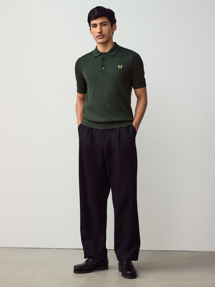 Fred Perry Cotton Knitted Polo Shirt - Image 2 of 6