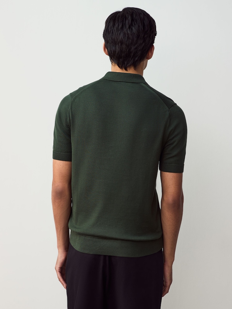 Fred Perry Cotton Knitted Polo Shirt - Image 3 of 6