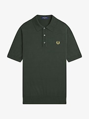 Fred Perry Cotton Knitted Polo Shirt - Image 5 of 6