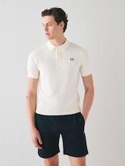 Fred Perry Cotton Knitted Polo Shirt - Image 1 of 6