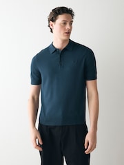 Fred Perry Cotton Knitted Polo Shirt - Image 1 of 6