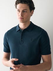 Fred Perry Cotton Knitted Polo Shirt - Image 4 of 6