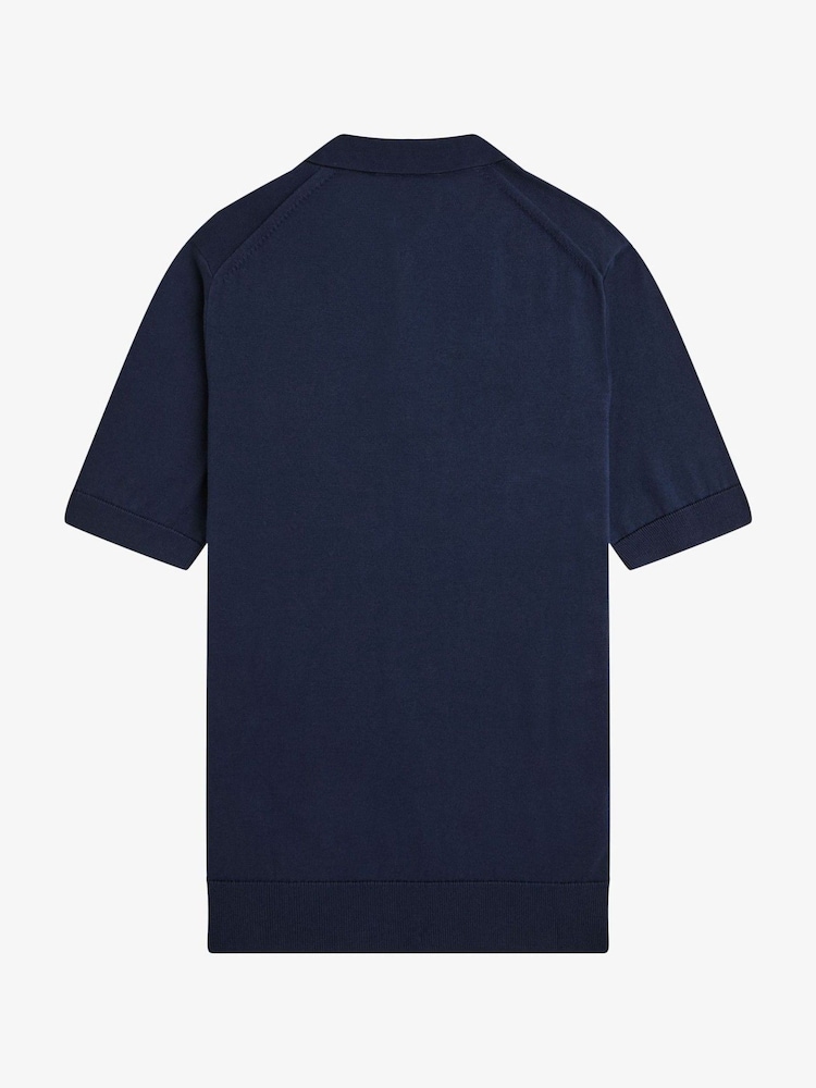 Fred Perry Cotton Knitted Polo Shirt - Image 6 of 6