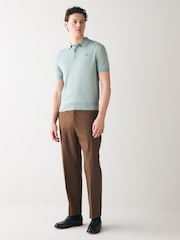 Fred Perry Cotton Knitted Polo Shirt - Image 2 of 6