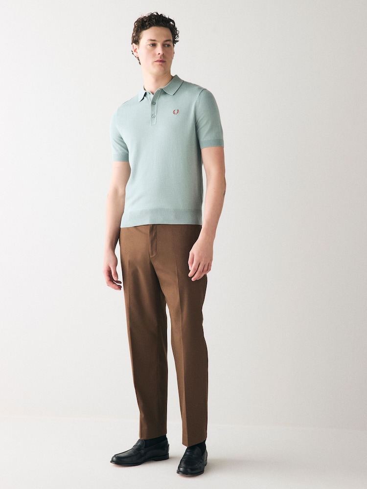 Fred Perry Cotton Knitted Polo Shirt - Image 2 of 6