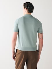 Fred Perry Cotton Knitted Polo Shirt - Image 3 of 6