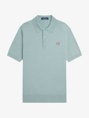 Fred Perry Cotton Knitted Polo Shirt - Image 5 of 6