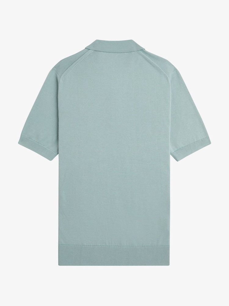 Fred Perry Cotton Knitted Polo Shirt - Image 6 of 6