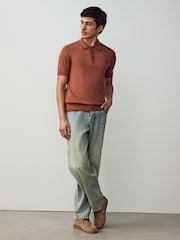 Fred Perry Cotton Knitted Polo Shirt - Image 4 of 6