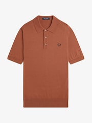 Fred Perry Cotton Knitted Polo Shirt - Image 5 of 6