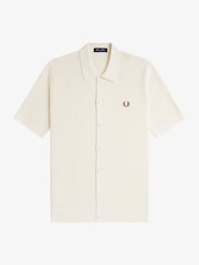 Fred Perry Ribbed Knitted Shirt - Image 5 of 6