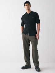 Fred Perry Cable Knitted Shirt - Image 4 of 6
