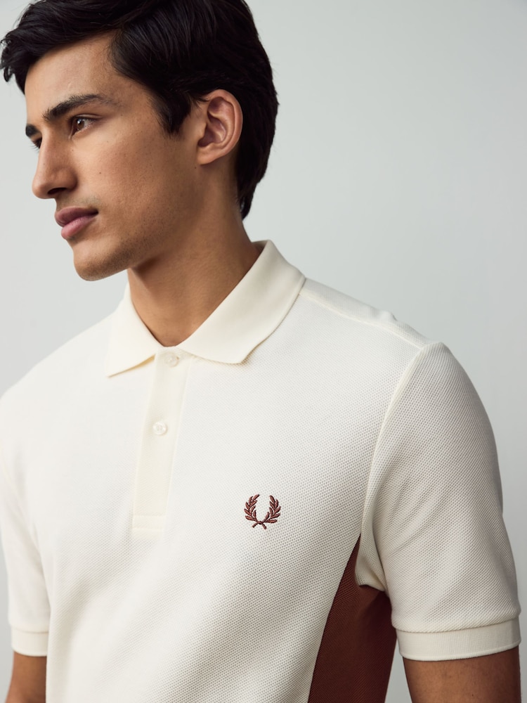 Fred Perry Текстурированная панель рубашки поло - Изображение 1 из 7