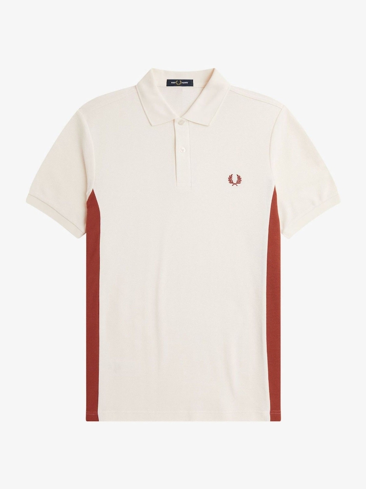 Fred Perry Textured Panel Polo Shirt - Image 5 of 7