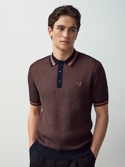 Fred Perry Textured Knitted Shirt - Image 1 of 6
