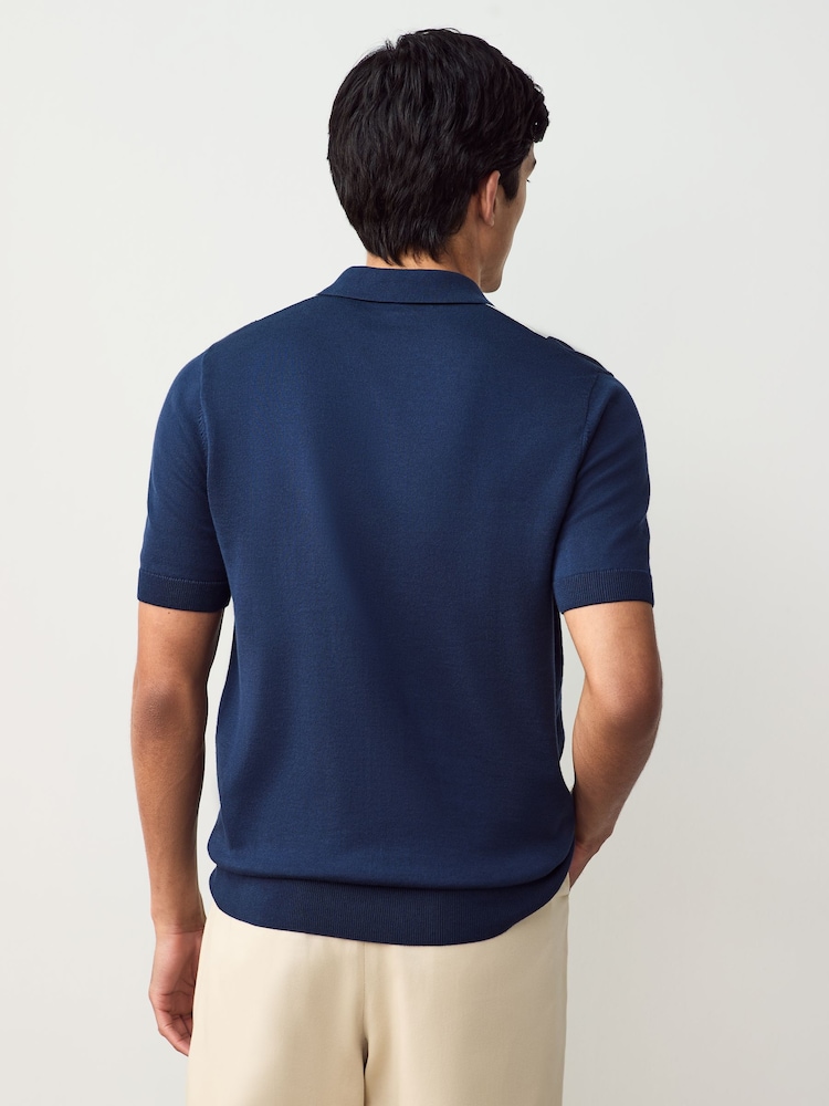 Fred Perry Vertical Stripe Zip Neck Shirt - Image 2 of 6