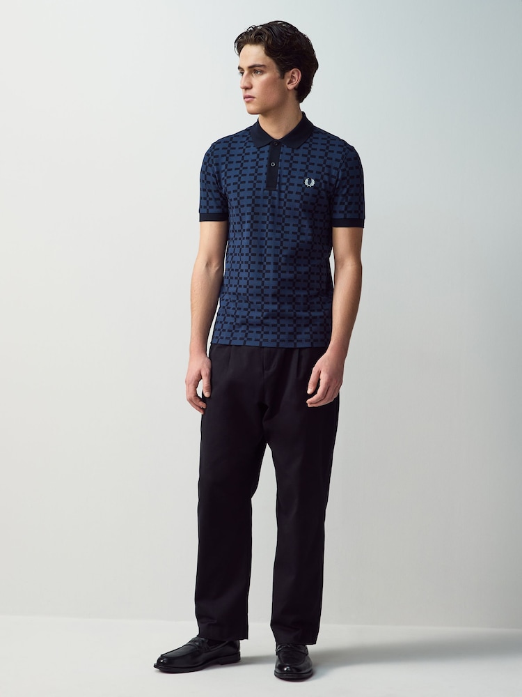 Fred Perry Pattern Polo Shirt - Image 1 of 7