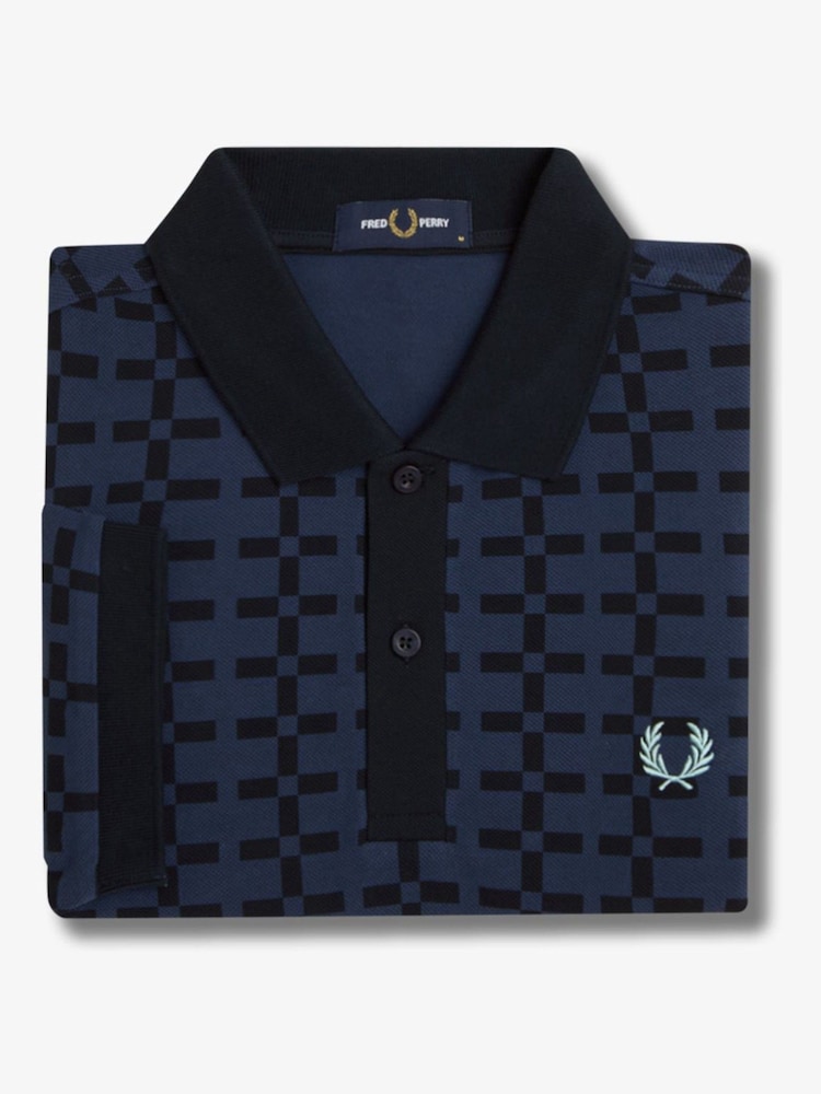 Fred Perry Pattern Polo Shirt - Image 7 of 7
