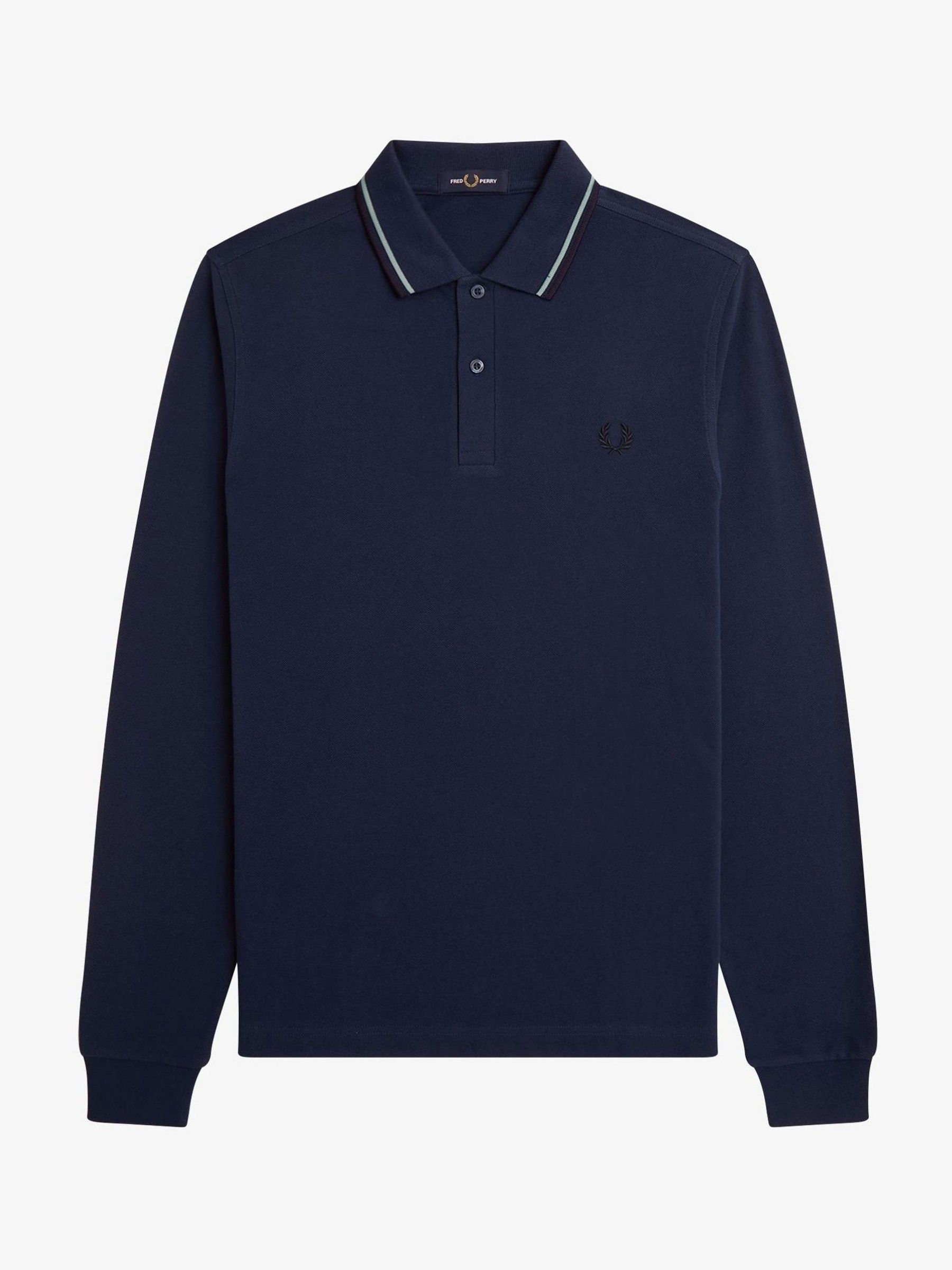 Buy Fred Perry Long Sleeve Twin Tipped Polo Shirt from Next