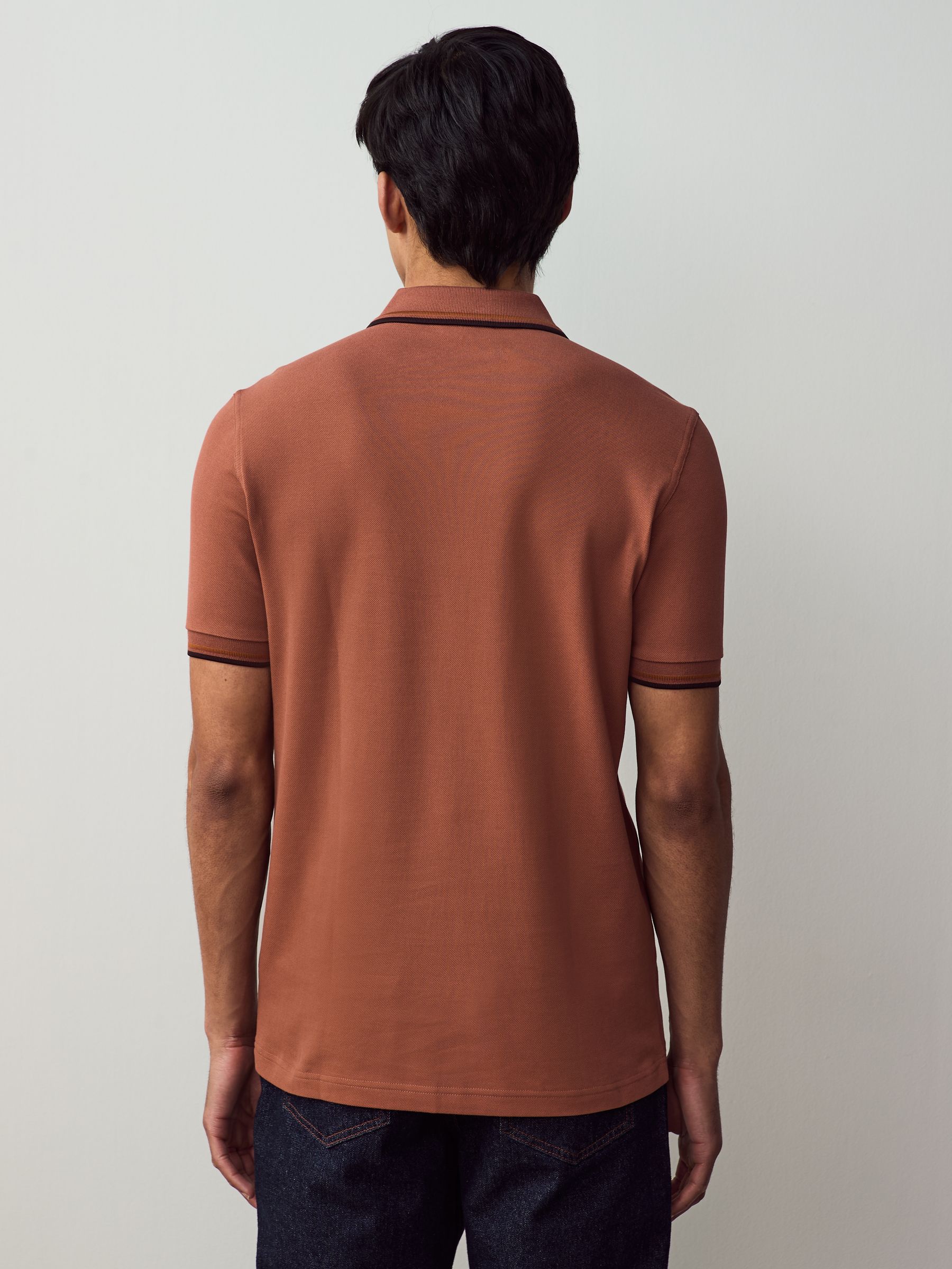 Buy Fred Perry Cinnamon Tipped Polo Shirt from Next USA