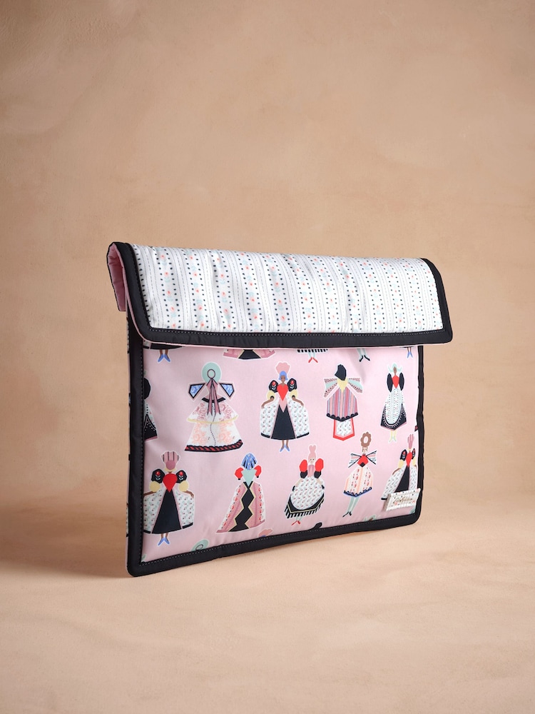 Cath Kidston Pink Dolly Muse Laptop Case Bag - Image 1 of 3