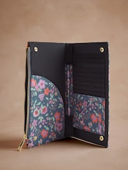Cath Kidston Navy Lace Petals Travel Wallet Bag - Image 2 of 3