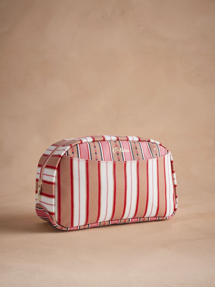 Cath Kidston Pink Stripe Travel Bowling Bag - Image 1 of 3