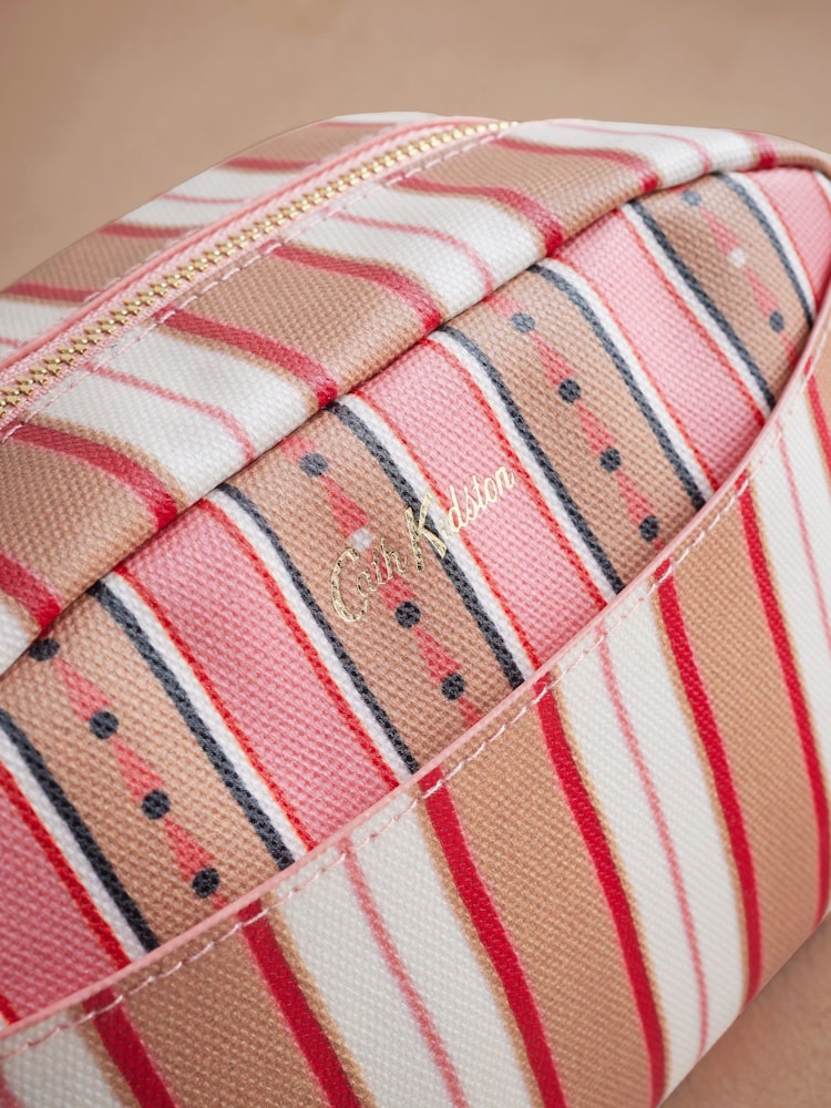Cath Kidston Pink Stripe Travel Bowling Bag - Image 2 of 3