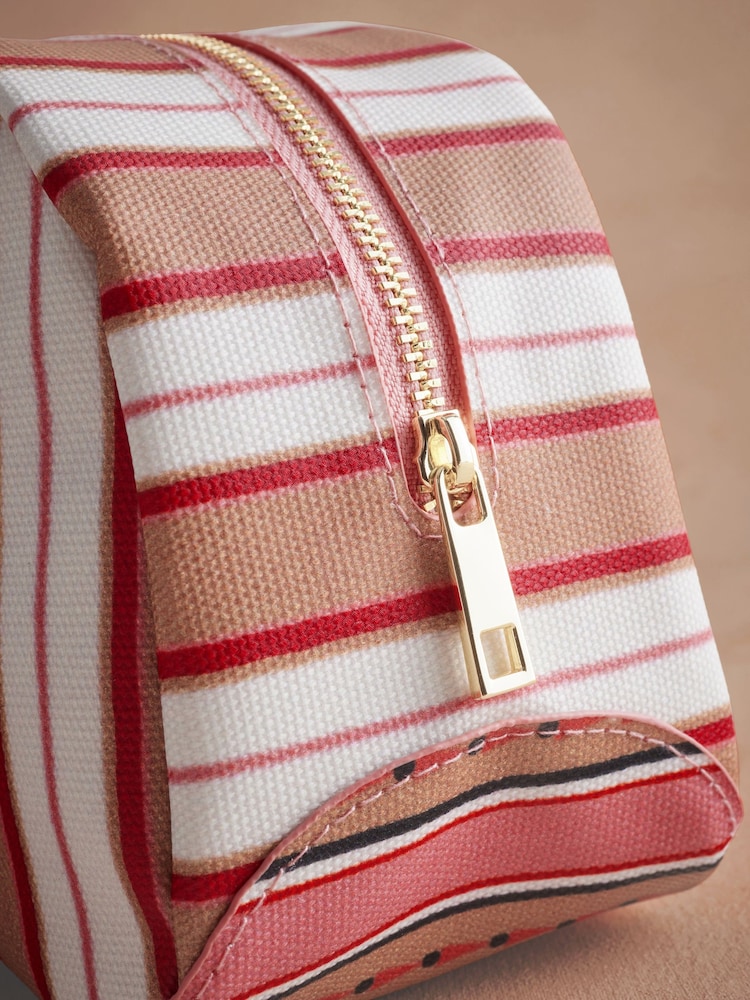 Cath Kidston Pink Stripe Travel Bowling Bag - Image 3 of 3