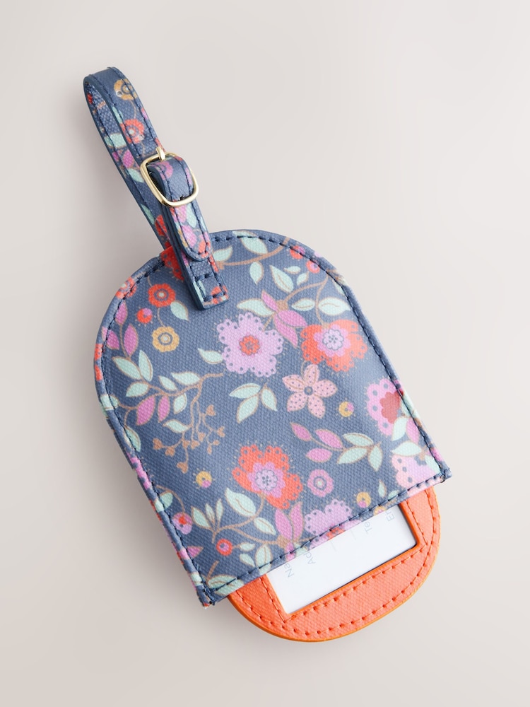 Cath Kidston Navy Lace Petal Luggage Tag - Image 2 of 6
