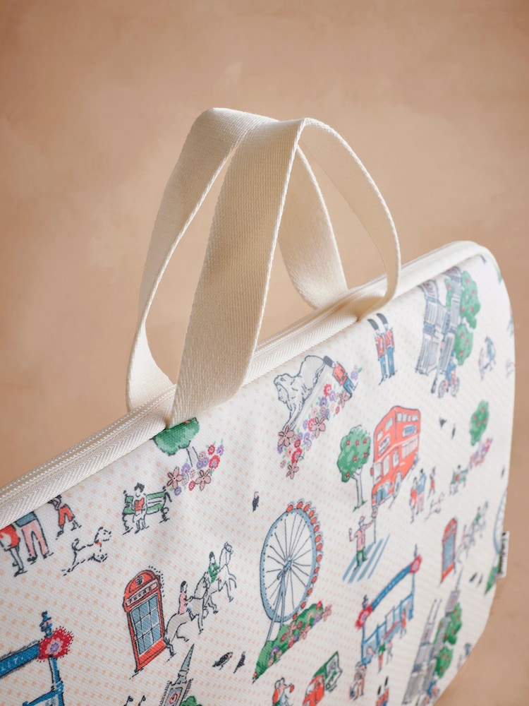 Cath Kidston Ecru Lovely London Laptop Case Bag - Image 3 of 3
