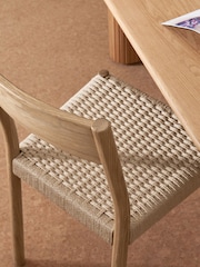 MADE.COM Set of 2 Natural Rhye Dining Chair - Image 2 of 2
