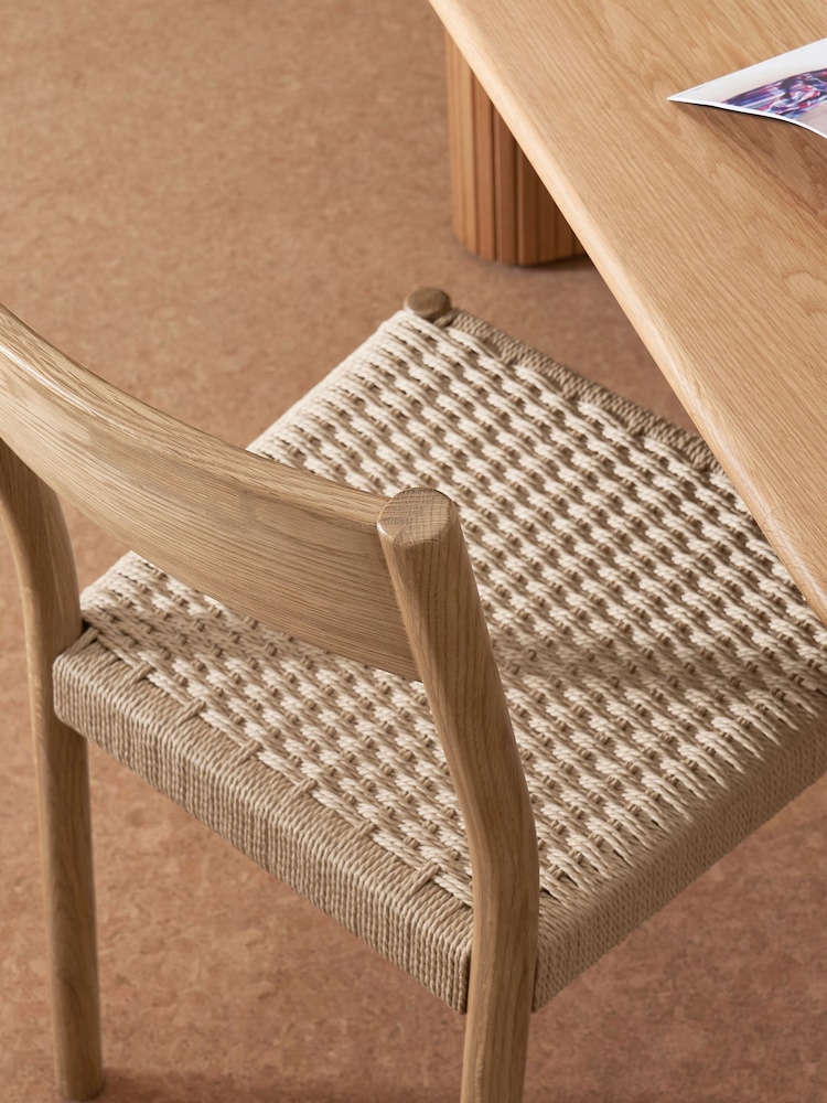 MADE.COM Set of 2 Natural Rhye Dining Chair - Image 2 of 2
