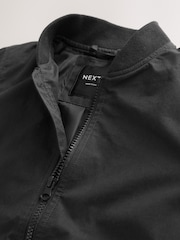 Black Long Sleeves Ziped Bomber Jacket - Image 4 of 5