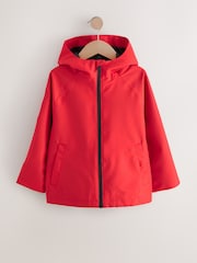 Red Long Sleeves Ziped Anorak Jacket - Image 1 of 5