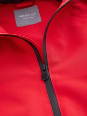 Red Long Sleeves Ziped Anorak Jacket - Image 4 of 5