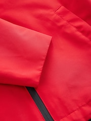 Red Long Sleeves Ziped Anorak Jacket - Image 5 of 5