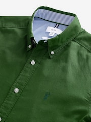 Green Slim Fit Long Sleeve Oxford Shirt - Image 8 of 8