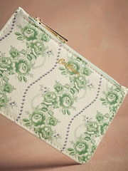 Cath Kidston Green Rose Pearl Zip Purse - Image 2 of 3