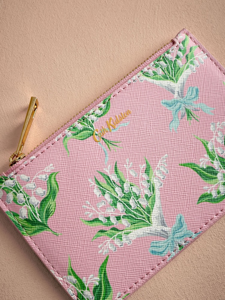Cath Kidston Pink Lily of the Valley Zip Purse - Image 2 of 3