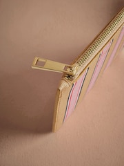 Cath Kidston Pink Stripe Zip Purse - Image 2 of 3