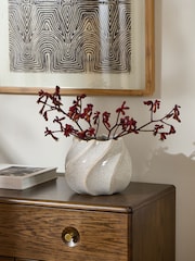 Natural Ceramic Wave Planter - Image 1 of 5
