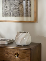 Natural Ceramic Wave Planter - Image 2 of 5