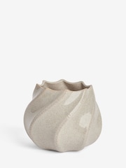 Natural Ceramic Wave Planter - Image 4 of 5