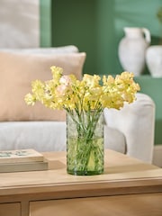 Sunflower Embossed Glass Vase - Bild 1 von 3