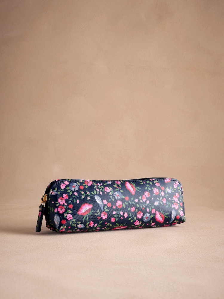 Cath Kidston Navy Feather Ditsy Pencil Case - Image 1 of 3
