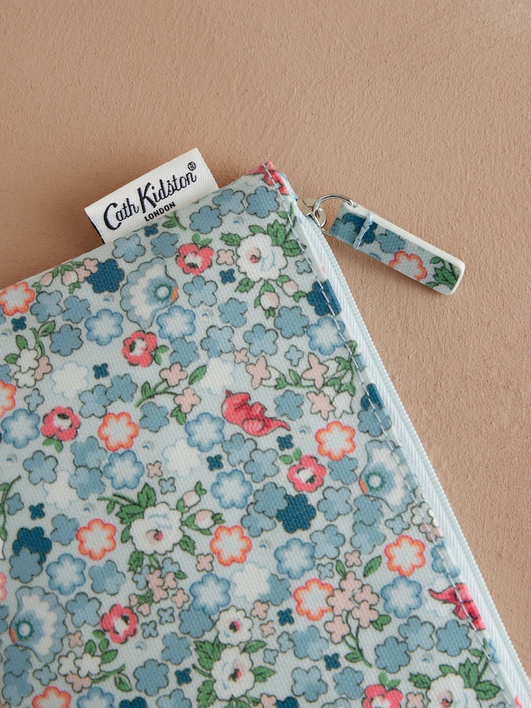 . Blau gelümt - Cath Kidston – Geldbörse mit Reißverschluss aus 100 % Baumwolle - Image 3 of 3