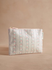 Pink, Rosé gestreift - Cath Kidston – Geldbörse mit Reißverschluss aus 100 % Baumwolle - Image 1 of 3