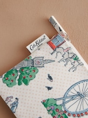 Écru Lovely London - Porte-monnaie à fermeture éclair Cath Kidston 100% coton - Image 2 of 3