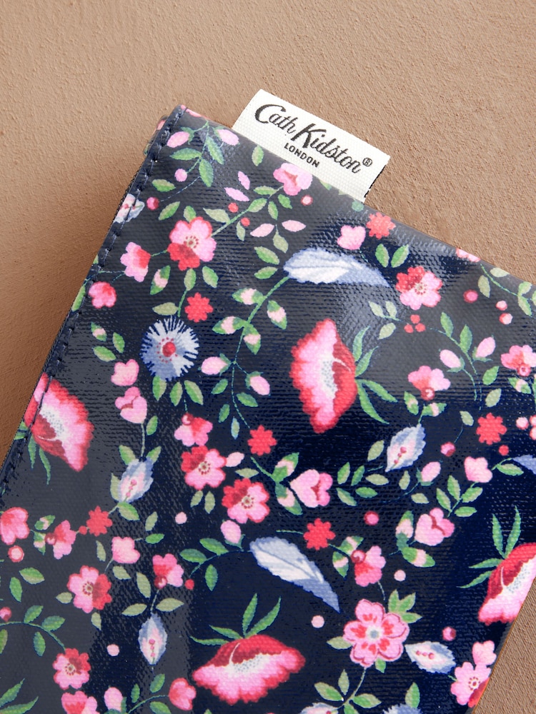Marineblau/Feder/Blumen - Cath Kidston – Geldbörse mit Reißverschluss aus 100 % Baumwolle - Image 3 of 3